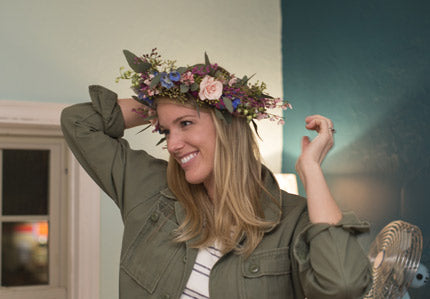 Flower Crown Workshop Fun