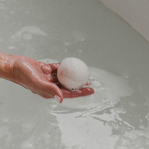Wildflowers and Salt Bath Bomb