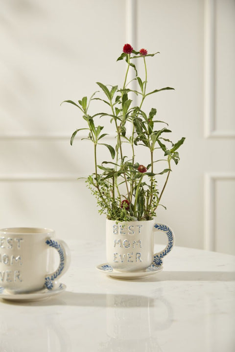 Best Mom Ever mug with saucer