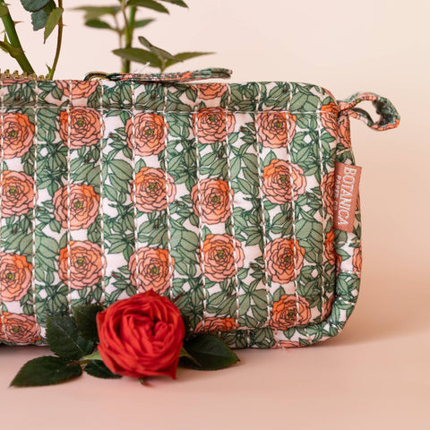 Cotton Quilted Pencil Pouch