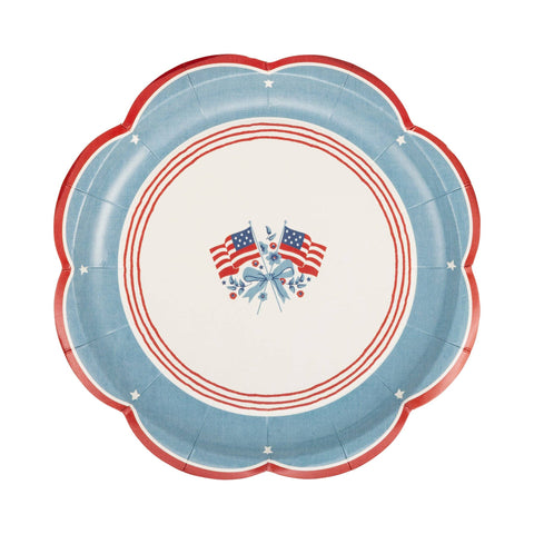Flag Paper Plate