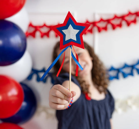 DIY Patriotic Wands