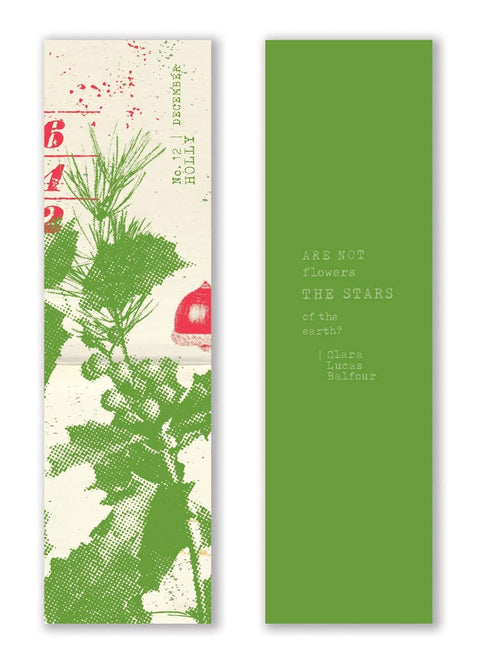 Mark the Year Bookmark Box A Floral Bookmark for Each Month