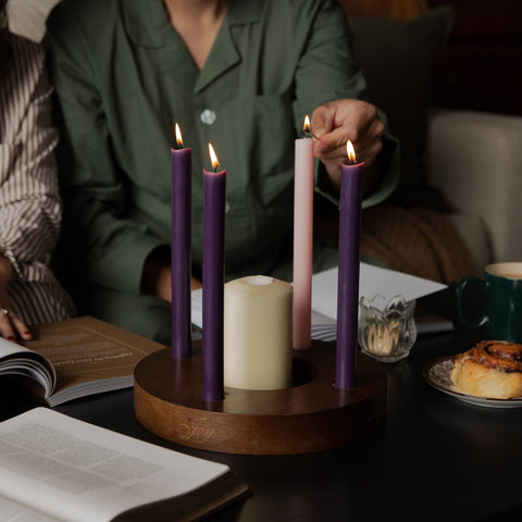 Wooden Advent Candle Ring