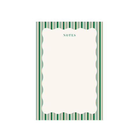 Stripes and Scallops Notepad