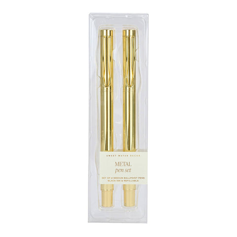 Gold Metal Pen Set