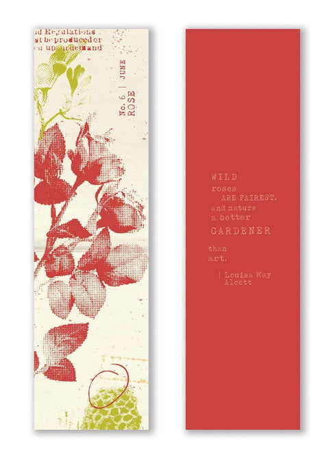 Mark the Year Bookmark Box A Floral Bookmark for Each Month