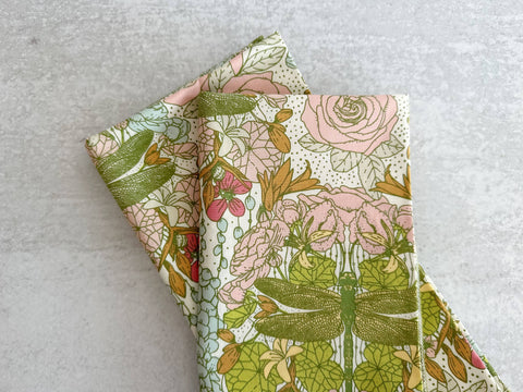 Dragonfly Garden Cloth Napkins