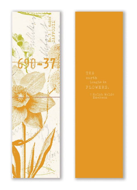 Mark the Year Bookmark Box A Floral Bookmark for Each Month