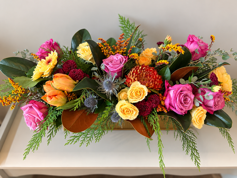 Thanksgiving Trough Centerpiece