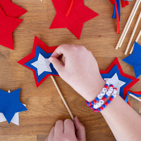DIY Patriotic Wands