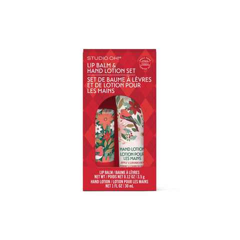 Nature's Celebration Lip Balm & Hand Lotion Set - Christmas