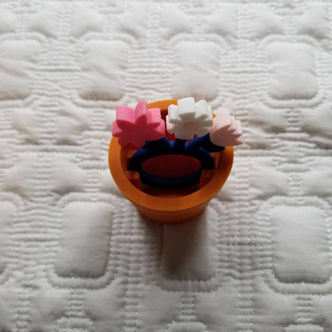 Flowers and Flower Pots Teether Toy - Gift Box