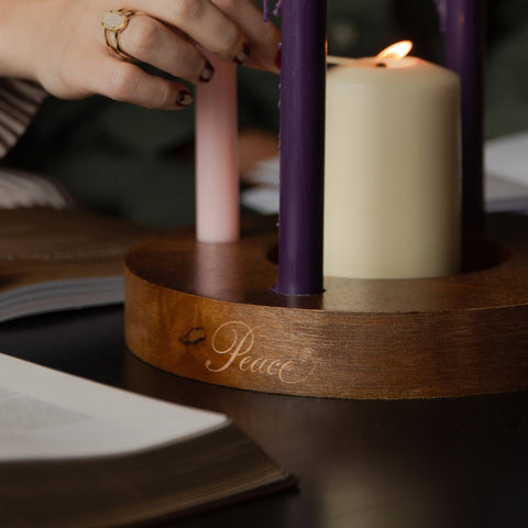 Wooden Advent Candle Ring