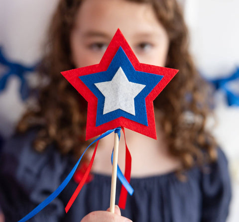 DIY Patriotic Wands
