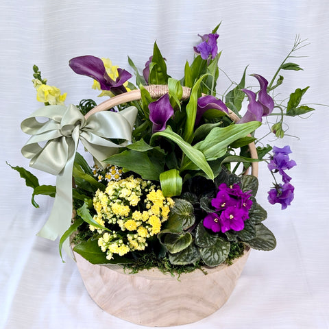 Sympathy Blooming Basket