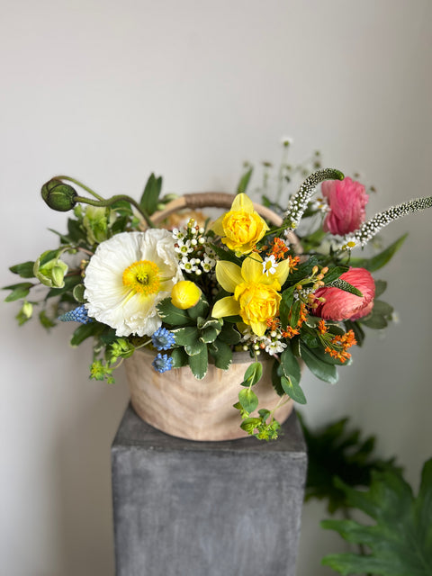 Spring Flowers Basket