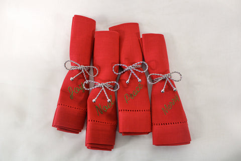 Tie a Bow Silver Napkin Rings