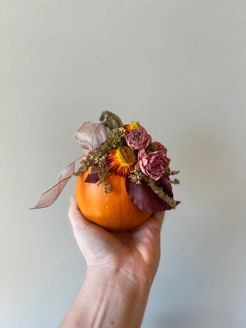 Create Your Own Decorative Dried Floral Pumpkin- Preorder Event