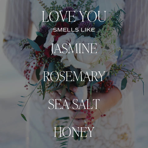 Love You fluted soy candle