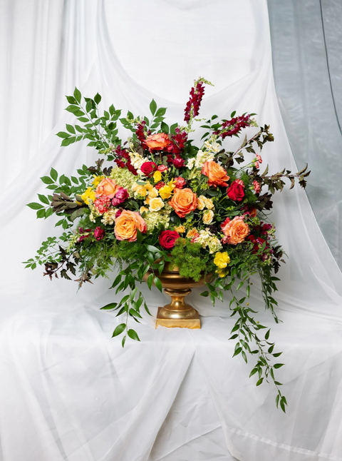 Garden Style Signature Funeral Urn Pair