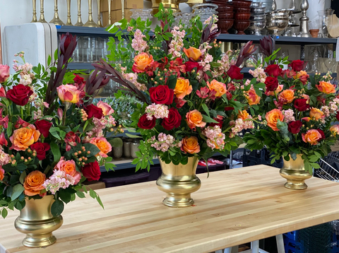 Garden Style Signature Funeral Urn Pair