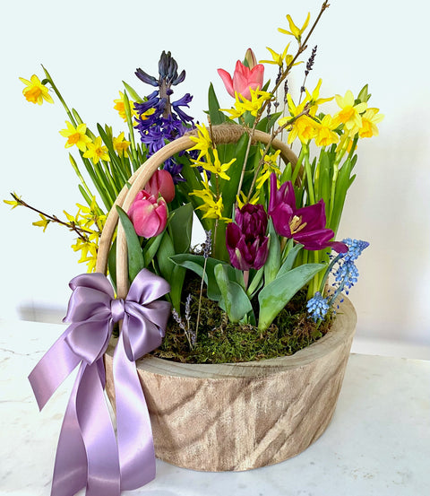 Spring Plants Basket