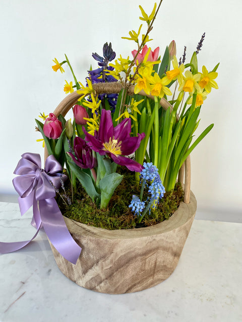 Spring Plants Basket