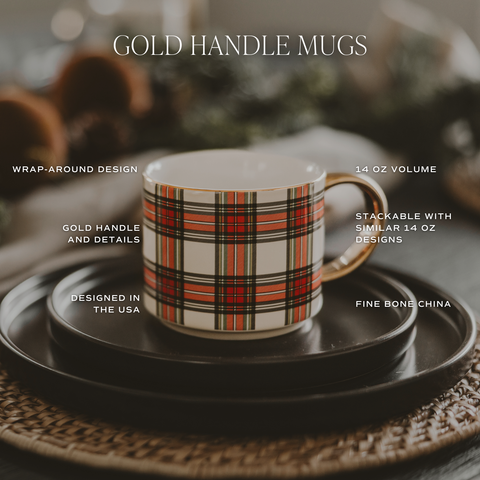 Gold Snowflakes Coffee Mug