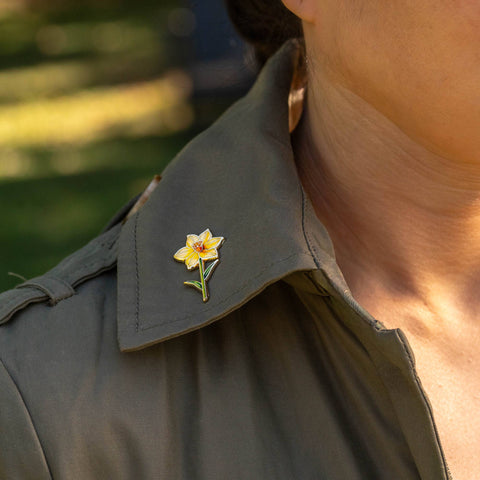 Daffodil Flower Pin