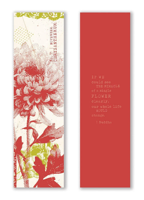 Mark the Year Bookmark Box A Floral Bookmark for Each Month