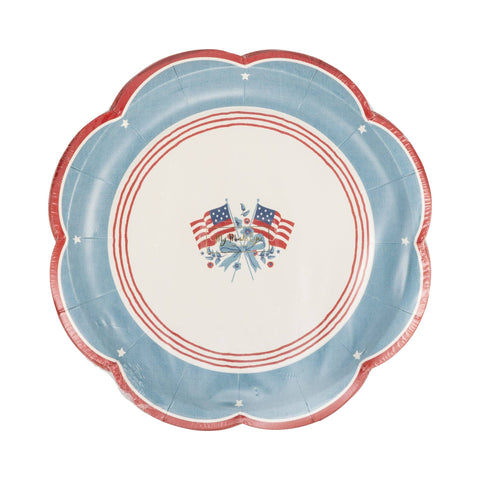 Flag Paper Plate