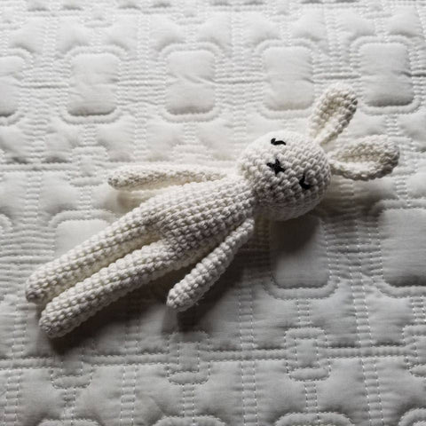Baby Toy Knitted Bunny Rattle