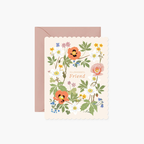 Wonderful Friend greeting card