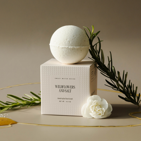 Wildflowers and Salt Bath Bomb