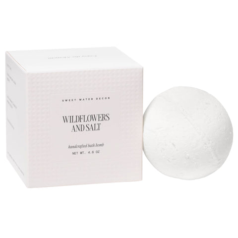 Wildflowers and Salt Bath Bomb