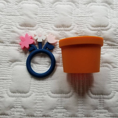 Flowers and Flower Pots Teether Toy - Gift Box