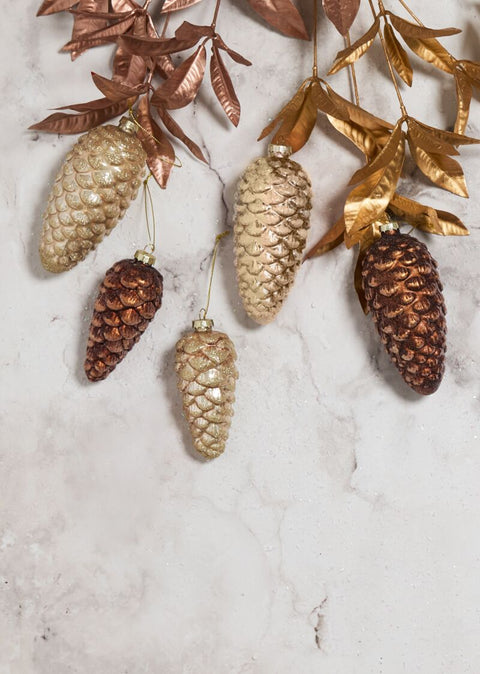 Frosted Pinecone Ornament
