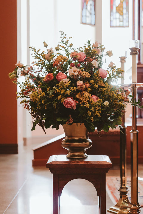 Garden Style Signature Funeral Urn Pair