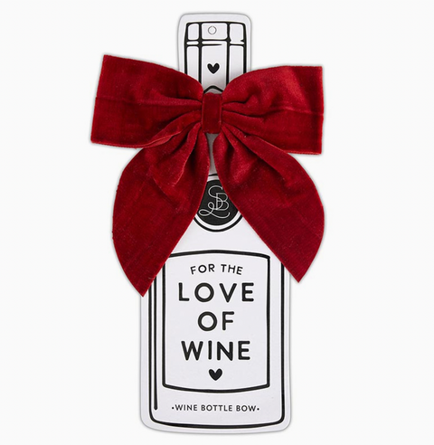 Velvet Wine Bottle Bow