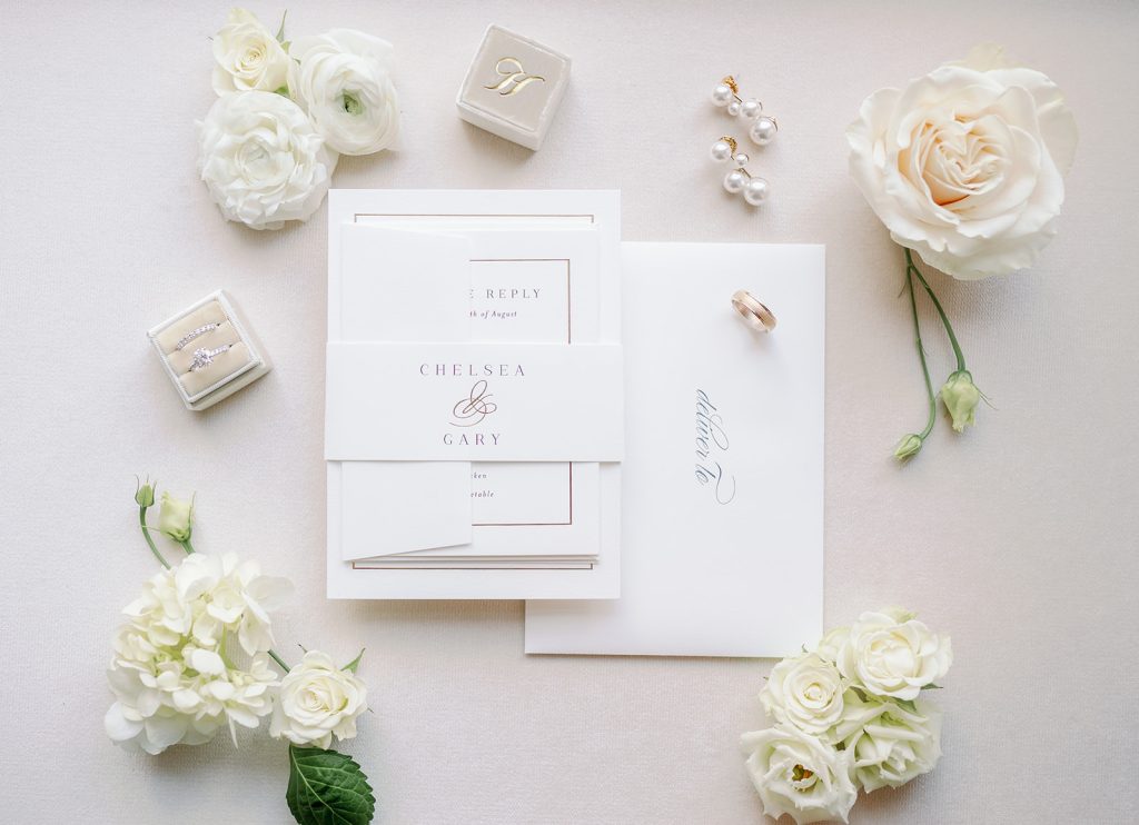 Omni William Penn classic timeless wedding invitation suite