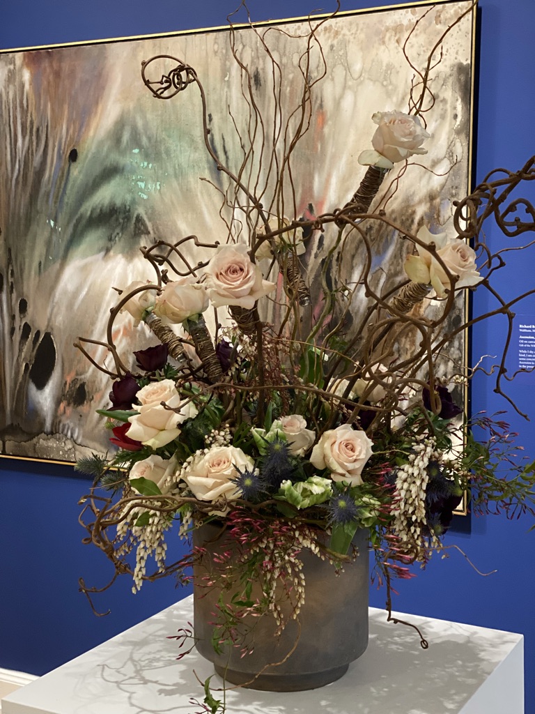 Floral Design inspired by Richard Bancroft Beaman's Ascension at Westmoreland Museum of American Art 