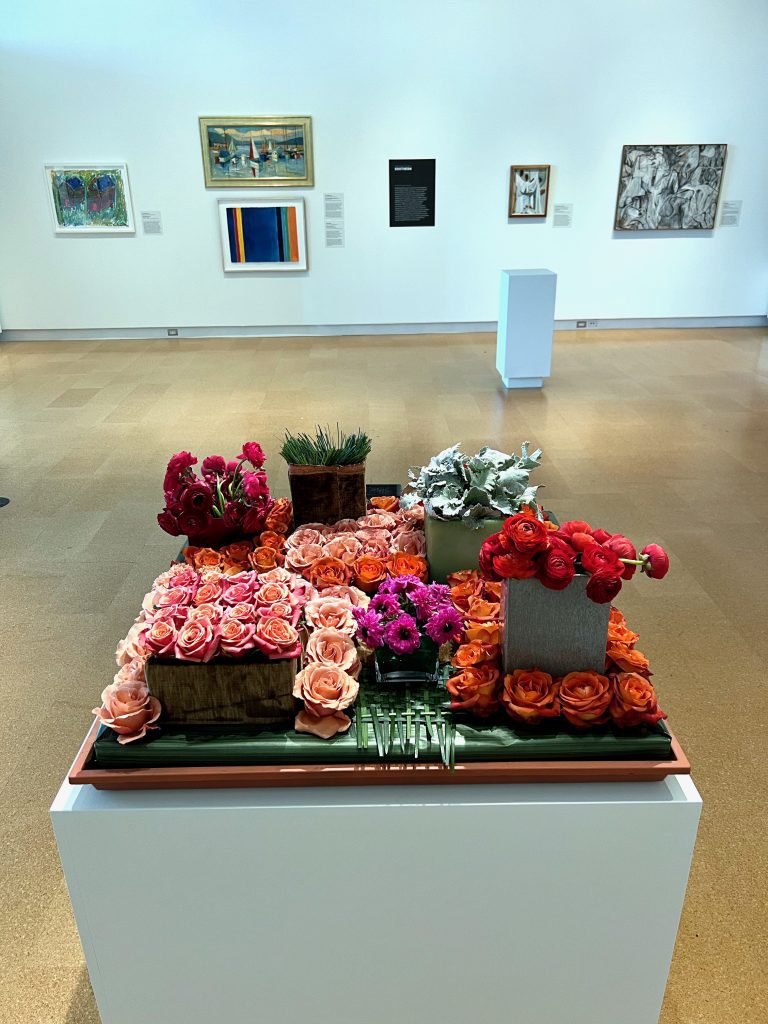 Westmoreland Museum of American Art Art in Bloom 2025 The Blue Daisy Floral Designs exhibit entry